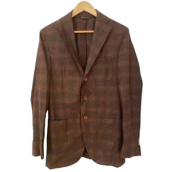 Eidos Napoli Mens 100% Wool Blazer Sports Coat - Picture 1 of 12